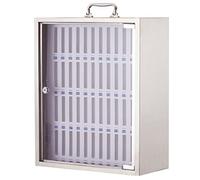 Boîte de rangement téléphonique, épaissine des téléphones en acier inoxydable Armoire de rangement pour les téléphones portables, peut être transporté à la main, coffre de dépôt sécurisé de téléphone