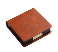 Boîte de rangement tendance en cuir pour notes adhésives - Fournitures de bureau pour étudiants, employés de bureau, enfants - Distributeur de cartes - Accessoires de bureau