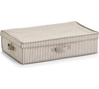 Boîte de rangement textile, conteneur pliable avec couvercle - 61,5 x 38 x 16,5 cm, ZELLER