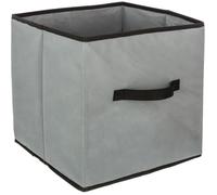 Boîte de rangement/tiroir pour meuble en tissu - 31 x 31 cm - Gris
