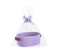 Boîte de rangement tissée en forme de boîte cadeau pour sandwich aux fruits, rangement pour salle de bain, rangement cadeau, présentation élégante