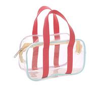 Boîte De Rangement Tissée Sac de Plage en PVC Transparent pour Femmes Sac fourre-Tout en Transparent 1pc (A, One Size)