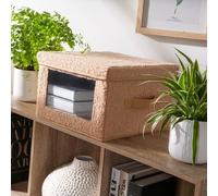 Boîte De Rangement - Tissu - Beige
