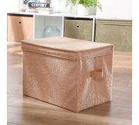 Boîte De Rangement - Tissu - Beige