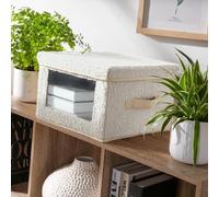 Boîte De Rangement - Tissu - Écru