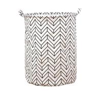 Boite De Rangement Tissu Panier à Linge à Motif Cétacé avec Poignées Rangement de Couverture avec Pied-de-Poule Panier de Chambre à Coucher en Tissu Pliable Panier à vêtements Sales pour (White, B)