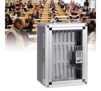 Boîte de rangement transparente à 36 compartiments pour téléphones, fournitures d'examen et articles confidentiels - Solution d'organisation pratique pour un accès facile