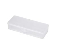 Boîte de rangement transparente à double couche pour outils de manucure et pédicure pour ongles, stylos, pinceaux, ongles, outils artistiques, manucure et pédicure