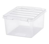 Boîte de rangement transparente avec couvercle 2 litres