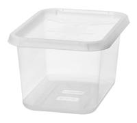 Boîte de rangement transparente avec couvercle 44 litres Basic L