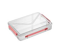 Boîte de rangement transparente, Boîte de rangement transparente - Étui de projet portable - Étui de projet avec boîte de fichiers avec couvercle, boîte de papier empilable, rangement pour