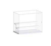 Boîte de rangement transparente en acrylique for jouets, modèle de bureau, multicouche, parfum, cosmétiques, bijoux, échelle, armoire de rangement anti-poussière(D.320x180x252mm)