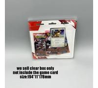 Boîte de rangement transparente en PET pour cartes Pokémon PTCG SV10 Team Rocket DR, boîte de protection pour présentoir blister
