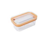 Boîte de rangement transparente for beurre et fromage, réfrigérateur Portable, fruits et légumes, boîte de rangement de cuisine, accessoire de cuisine(280g sealed orange)