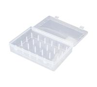 Boîte de rangement transparente pour 42 bobines de fil pour petites et grandes bobines