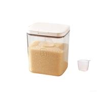 Boîte de rangement transparente pour aliments et détergents 2,8/4,5/5,5 l avec fermeture sécurisée, pour organiser les espaces de cuisine ou de buanderie (5,5 l)