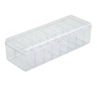 Boîte de rangement transparente pour cartes à jouer multi-niveaux et compacte