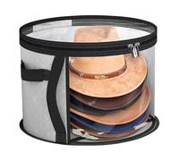 Boîte de Rangement Transparente pour Chapeaux,Boîte De Rangement Transparente Grande Capacité Pour Chapeau De Cowboy,Organisateur Pliable avec Couvercle et Poignée pour Exposition Casquette | pour Fem