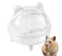 Boîte de rangement transparente pour hamster anti-déversement, baignoire de nettoyage de chinchilla | Enclos de hamster de haute capacité, maison amovible pour hamster si