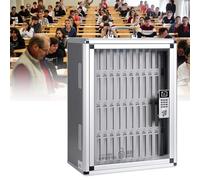 Boîte de rangement transparente pour téléphone, organiseur à 36 compartiments pour examen, unités militaires et confidentielles, solution de rangement facile d'accès