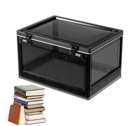 Boîte de rangement transparente verrouillable : verrouillage par mot de passe sécurisé, design empilable, organiseur robuste | Étui compact pour sandwichs, articles de réfrigérateur, médicaments