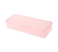 Boîte de rangement transparente vide pour ongles - Outil de manucure pour support de chute