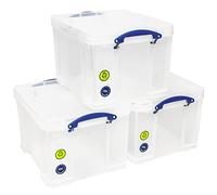 Boîte de rangement très utile. Lot de 3 35 l claire