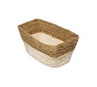 - Boîte de Rangement Tressée 15x31cm Naturel