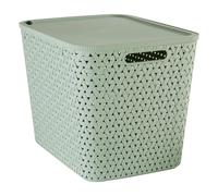 Panier ""Tressy"" en plastique sauge 28L - 5 five simply smart