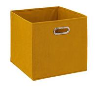 Boîte de Rangement Unie Moutarde 31 x 31 cm