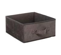 Five - Boîte de Rangement en Velours Gris Foncé 31 x 31 x 15 cm