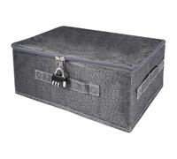 Boîte de Rangement Verrouillable, 30 x 20 x 14 cm Boite Fermeture a Clef | Boîte Verrouillable, Boîtes Pliables avec Cadenas à Combinaison, Boite avec Serrure, pour Collations, Jouets