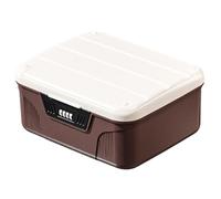 Boîte de rangement verrouillable de grande capacité avec cloison et code combiné - Boîte de verrouillage de réfrigérateur et de médicaments verrouillable