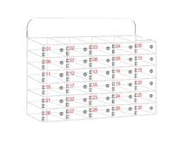 Boîte de rangement verrouillable en acrylique transparent pour téléphone - Fixation murale pour bureau, salle de classe, école, usine - Solution sûre pour économiser de l'espace pour un accès facile