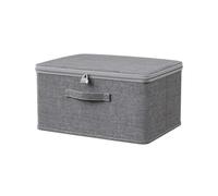 Boîte de rangement verrouillable en tissu avec couvercle en tissu - Boîte de rangement verrouillable pour réfrigérateur - Pour bonbons, jouets, vêtements et jouets (38 x 25,5 x 16 cm)