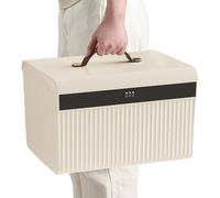 Boîte de Rangement Verrouillable - Grande Boîte à Code | Organisateur Double Couche avec Serrure Sécurisée, Compartiment Caché et Conception Solide, Idéal pour Bijoux Argent Bureau Voyage