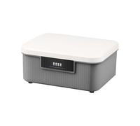 Boîte de rangement verrouillable - Grande capacité verrouillable Nizer Bin pour documents, médicaments, outils d'artisanat - Conteneur sécurisé protégé par mot de passe pour une utilisation à la