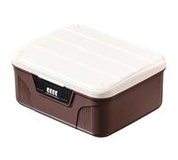 Boîte de rangement verrouillable pour médicaments, capacité, avec cloison et code combiné, boîte de verrouillage pour réfrigérateur pour documents médicaux, sécurité alimentaire, 4,7x10,3x8,9 p