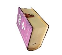 Boîte de rangement verset biblique - Boîte de dévotion en bois faite à la main, organisateur d'inspiration de poche, conteneur à messages spirituel, de réflexion réfléchi | Bureau de chambre