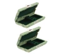 Boîte de Rangement Verte 2 Pièces pour Anches de Hautbois