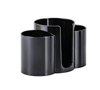 Boîte de rangement verticale de maquillage avec trois sections pour tampons de coton cosmétiques, fournitures de soins de la peau et outils de beauté Boîte distributrice de coton cosmétique