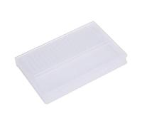 Boîte de rangement vide transparente pour forets à ongles - Support de lime à ongles - Présentoir pour tête de boîte de manucure - Support de fichiers en acrylique transparent - Boîte de présentation