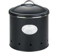 Boîte de rangement - WENKO - Nero - Capacité 4 l - Métal vernis noir - Design rétro