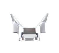 Boîte de Recouvrement Couvercle Panneau Commutateur Boîte D'accoudoir Console Centrale Voiture Fiber Carbone Pour 1 2 Pour Série F40 F44 2020-2024 Accessoires Automobiles(Argent)