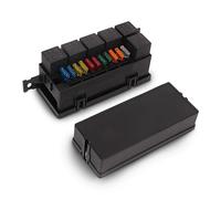 Boîte de Relais de Fusible étanche 12 V Automatique, Boîte de Bloc de Relais étanche ATC ATO, Bloc de Boîte de Fusible de Relais 12 V avec 6 Relais et 11 Voies ATC, Fusibles à