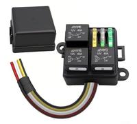 Boîte de relais de fusibles pré-câblés 12 V, 3 positions ATC ATO porte-fusible à lame pour systèmes électriques automobiles, boîtier avec faisceau de câblage et relais