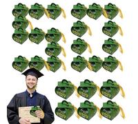 Boîte de remise de diplôme 2025 avec glands - Décoration de table avec chapeau de remise de diplôme - Lot multiple pour l'école, la maternelle, les boîtes de remise de diplôme 2025, les boîtes de