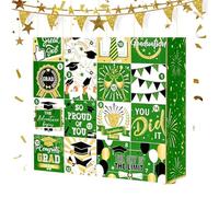 Boîte de remise de diplôme de 16 jours, décoration vide réutilisable à remplir - Calendrier de compte à rebours | pour fils, fille, famille, amis, collations, chocolats, bureaux