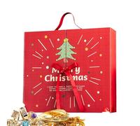 Boîte de Remplissage pour l'Avent de Noël,24 Jours Vide Remplissable Réutilisable Décoration,Boîte Calendrier De Noël | Pour Petite Amie Hommes Garçons Filles Bébé Adolescents