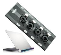 Boîte de Répartition 4 Canaux Ethernet | Fournitures de Bureau en d'Aluminium Haute Vitesse - Boîte de Transmission Haute Vitesse RJ45 | pour Équipements Audio Vidéo Bureau et Salle de